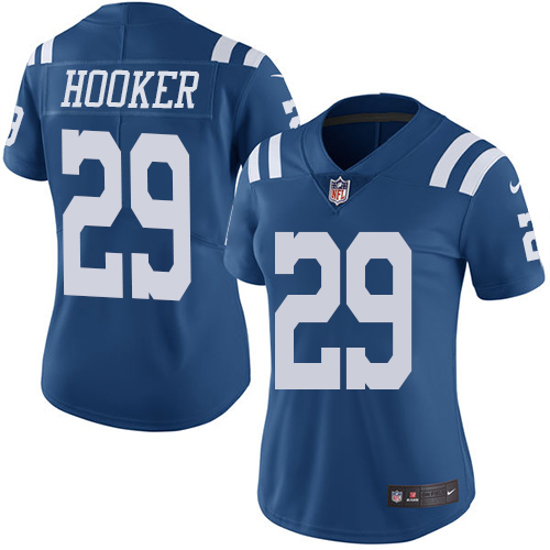 Indianapolis Colts 29 Limited Malik Hooker Royal Blue Nike NFL Women Rush Vapor Untouchable Jersey